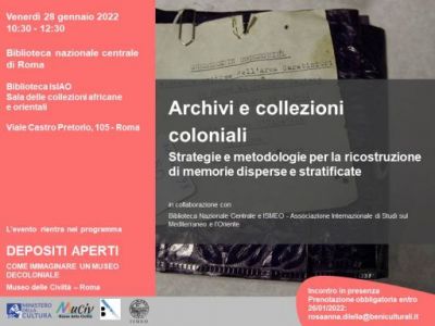 Archivi e collezioni coloniali.