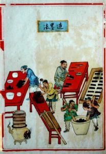 Lavorazione dell'inchiostro